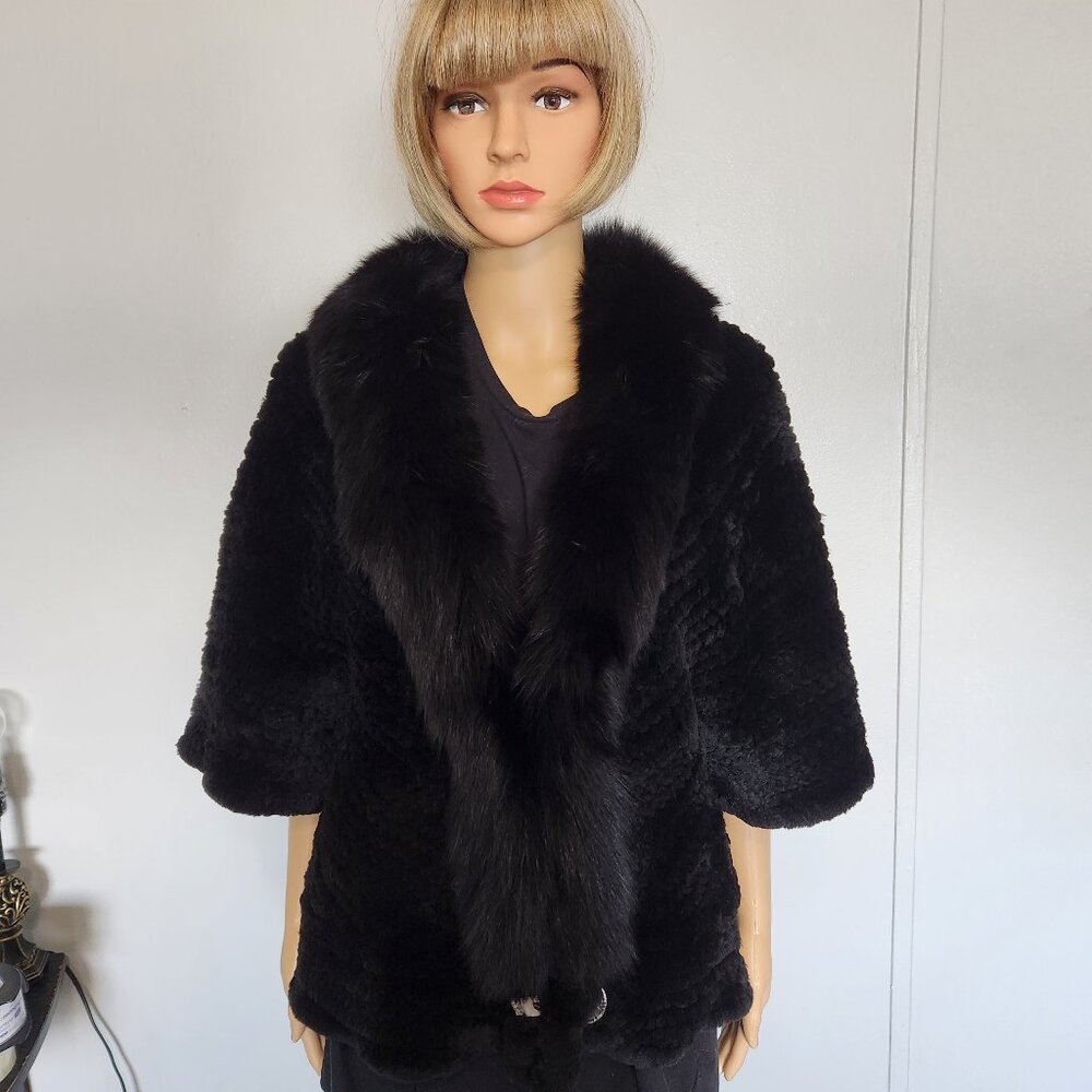 #642 XXL Faux fur/fox jacket